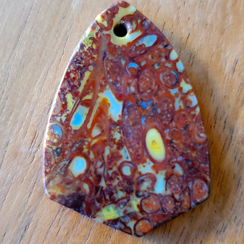 New Pietersite Inverted Triangle Pendant.